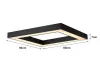 IMMAX NEO CANTO SLIM SMART ceiling light 80 x 80cm 60W black Zigbee 3.0 TUYA thumbnail (3 of 6)