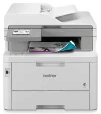 BROTHER LED цветен мултифункционален принтер MFC-L8390CDW печат сканиране копиране факс ADF USB двустранен печат и сканиране 512MB (1 of 2)