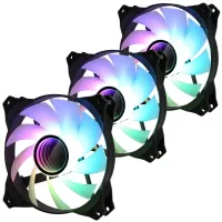 Zalman set de 3 ventiladores ZM-IF120 120mm ARGB 3 pines blanco y negro (1 of 6)