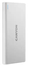 CANYON powerbanka PB-108W 10000mAh Li-polInput 5V (MicroUSB Lightning - Apple) Output 5V (2xUSB-A) biela