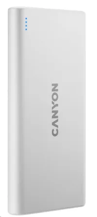 CANYON power Bank PB-108W 10000мАч Li-polВход 5В (MicroUSB Lightning - Apple)Выход 5В (2xUSB-A) белый (1 of 4)