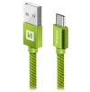 Swissten Data Cable Textile Usb Usb-C 2.0 M Green