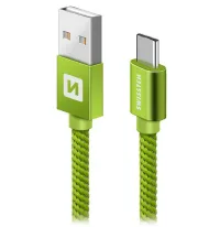 Swissten Datakabel Textiel Usb Usb-C 2,0 M Groen (1 of 1)