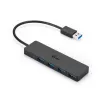 I-tec USB HUB ADVANCE 4 ports USB 3.0 passif mince noir