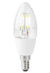 Bulb filiméid faoi stiúir cliste NEDIS E14 Coinneal 5W 230V 400lm 2700K Bán teolaí Dimmable Clear thumbnail (1 of 3)