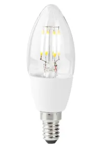 Bulb filiméid faoi stiúir cliste NEDIS E14 Coinneal 5W 230V 400lm 2700K Bán teolaí Dimmable Clear (1 of 3)