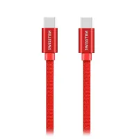 Swissten Data Cable Textile USB-C USB-C 1.2 M Red (1 of 1)