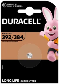 Duracell сребърнооксидна бутонна батерия 392 384 SR41 1бр (1 of 1)