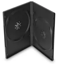 COVER IT box for 2 DVD media 14mm black (1 of 1)