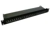 XtendLan Patch panel 19" 24 ports CAT6A shielded full metal cover