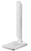 IMMAX LED настолна лампа Kingfisher Qi зареждане 85W 400lm 12V 2.5A 3 цвята светлина сгъваемо рамо бяло thumbnail (3 of 4)