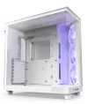 Корпус NZXT H6 Flow RGB двокамерний MidT 3x120mm RGB вентилятор 2xUSB 3.2 USB-C глазурований білий thumbnail (2 of 6)