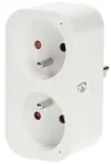 NEDIS Wi-Fi Smart Duo Socket 16A French Type E IP21 Power Matter Android iOS Nedis® SmartLife White thumbnail (1 of 3)