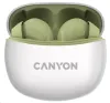 Casque CANYON TWS-5 BT avec microphone BT V5.3 JL 6983D4 étui 500mAh+40mAh jusqu'à 38h olive