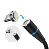Кабел за зареждане Colorway 3in1 Lightning+MicroUSB+USB-C Magnetic 2.4A Nylon Quick Charge 3.0 1m thumbnail (5 of 6)