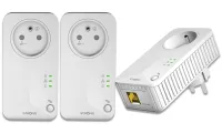 STARK set med 3 adaptrar Powerline 600 TRI FR Powerline 600 Mbit med 1x LAN vit (1 of 4)