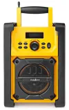 NEDIS digital radio desktop version power 15W FM Bluetooth IPX5 battery powered mains power black-yellow thumbnail (2 of 6)