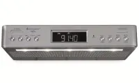 Soundmaster UR2045SI Köksradio med DAB+ RDS BT Dual Alarm Timer Silver (1 of 2)