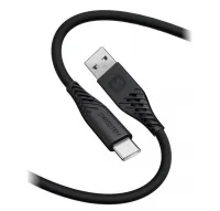 Swissten Кабел за данни МЕК СИЛИКОНОВ USB USB-C 1.5m 60W ЧЕРЕН (1 of 1)