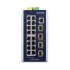 Planet IGS-20040MT 16x RJ-45 4x SFP DIN IP30 da -40 a +75°C Web SNMPv3 VLAN IGMPv3 ESD IPv4 IPv6 thumbnail (2 of 3)