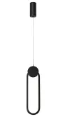 IMMAX NEO LITE OVALE SMART pendant lamp black 40x12cm 22W with BEACON Wi-Fi TUYA support