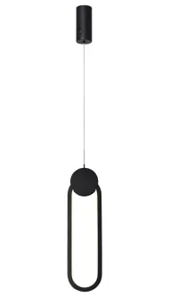 IMMAX NEO LITE OVALE SMART pendant lamp black 40x12cm 22W with BEACON Wi-Fi TUYA support (1 of 9)