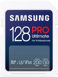 SAMSUNG PRO Ultimate SDXC 128 GB CL10 USH-I U3 V30 (1 of 2)