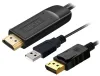 PremiumCord HDMI 2.0 към DisplayPort 1.2 кабел за 4K@60Hz резолюция 2m