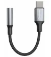 Swissten audio adaptertextiel usb-c (mannelijk) 35mm aux 015 m zwart